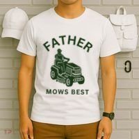 Father Mows Best Family Daddy Dad T-Shirt thumb 6