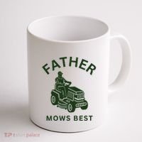 Father Mows Best Family Daddy Dad Coffee Mug thumb 1