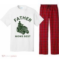 Father Mows Best Family Daddy Dad Pajama Set thumb 0