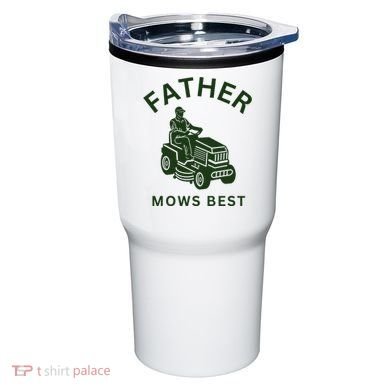 Father Mows Best Family Daddy Dad Tumbler