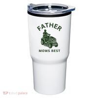 Father Mows Best Family Daddy Dad Tumbler thumb 0