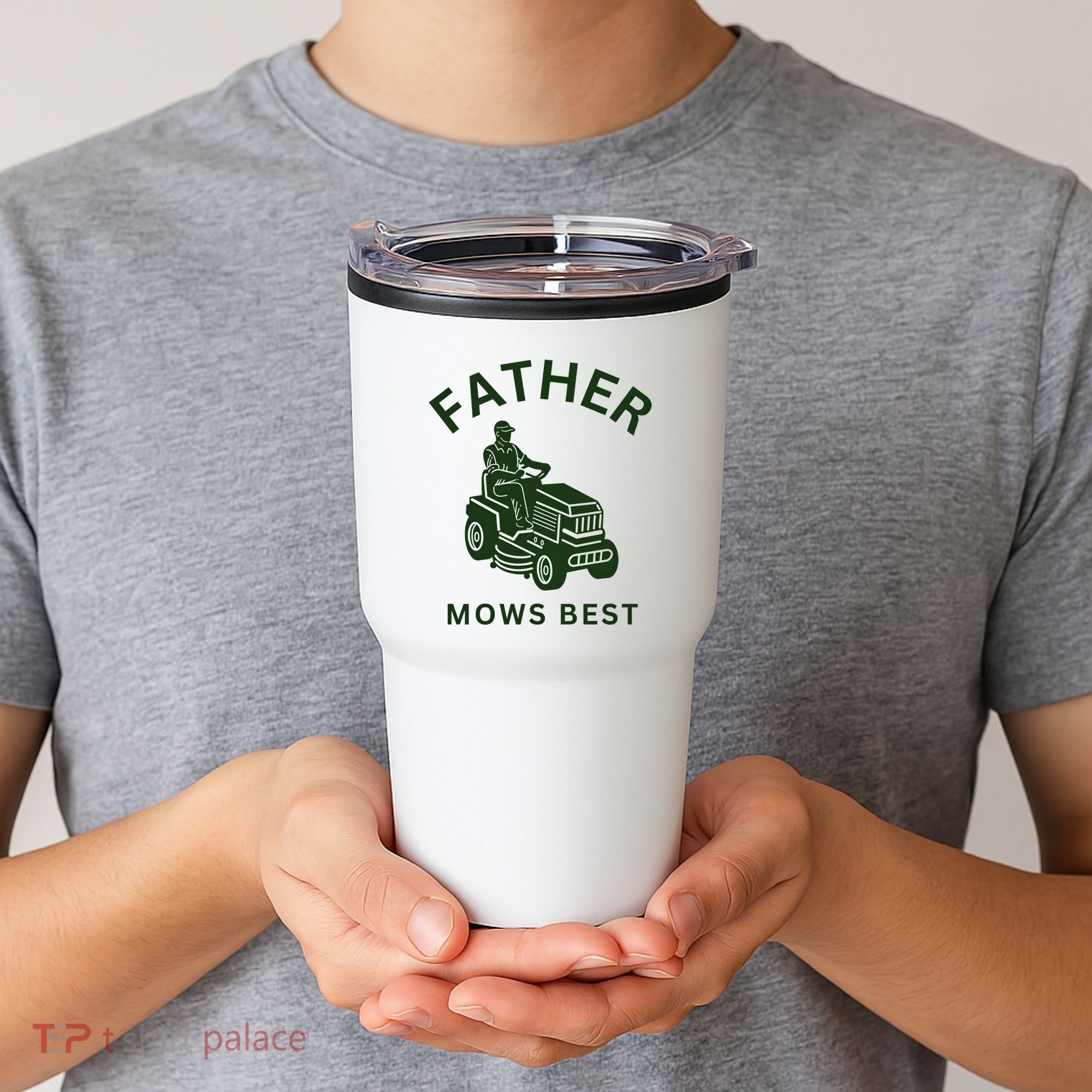 Father Mows Best Family Daddy Dad Tumbler