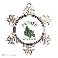 Father Mows Best Family Daddy Dad Ornament thumb 0