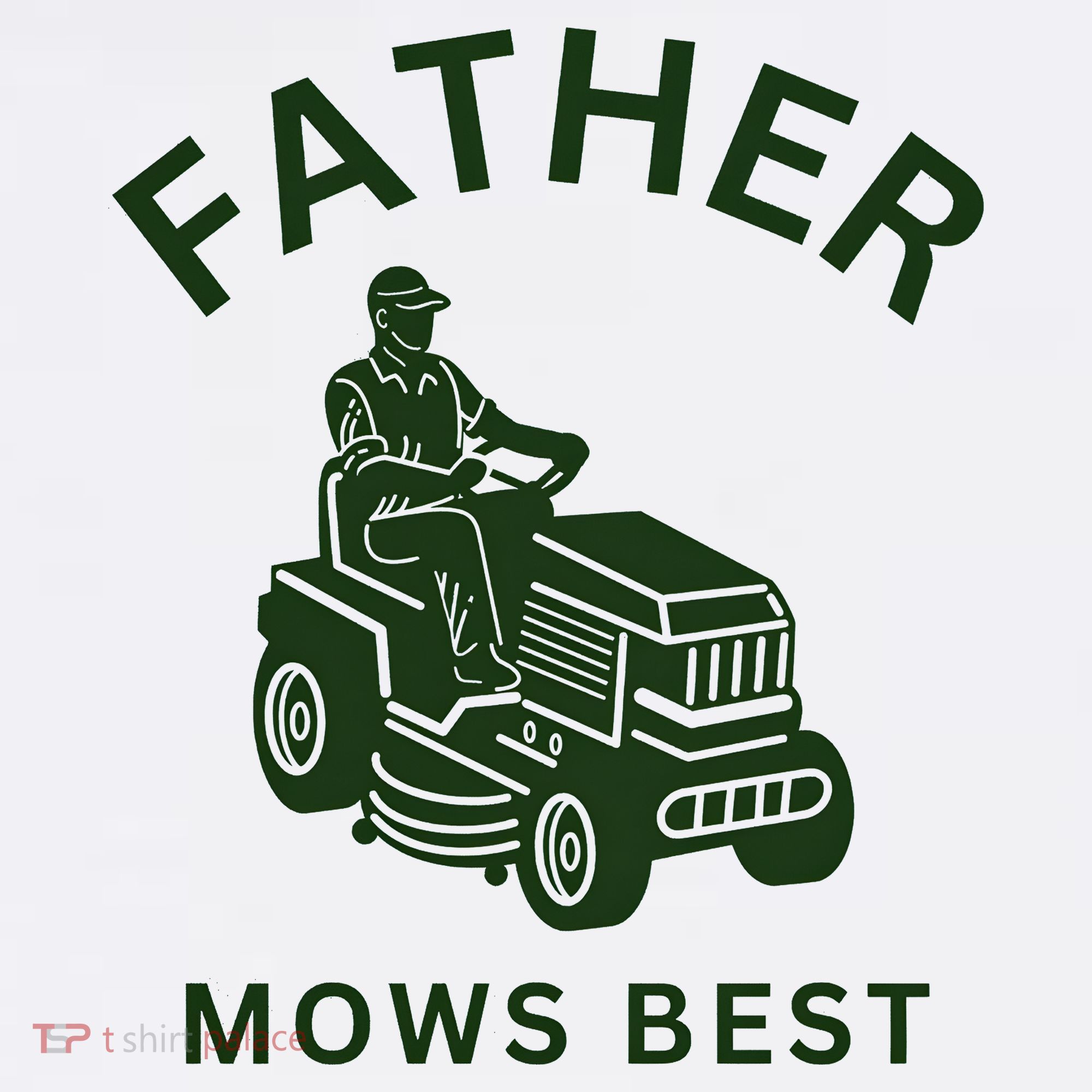 Father Mows Best Family Daddy Dad Ornament