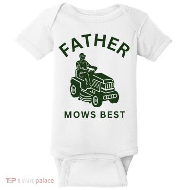 Father Mows Best Family Daddy Dad Baby Bodysuit