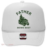 Father Mows Best Family Daddy Dad Hat thumb 0