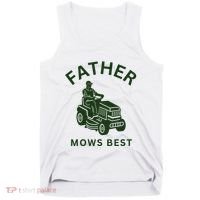 Father Mows Best Family Daddy Dad Tank Top thumb 0