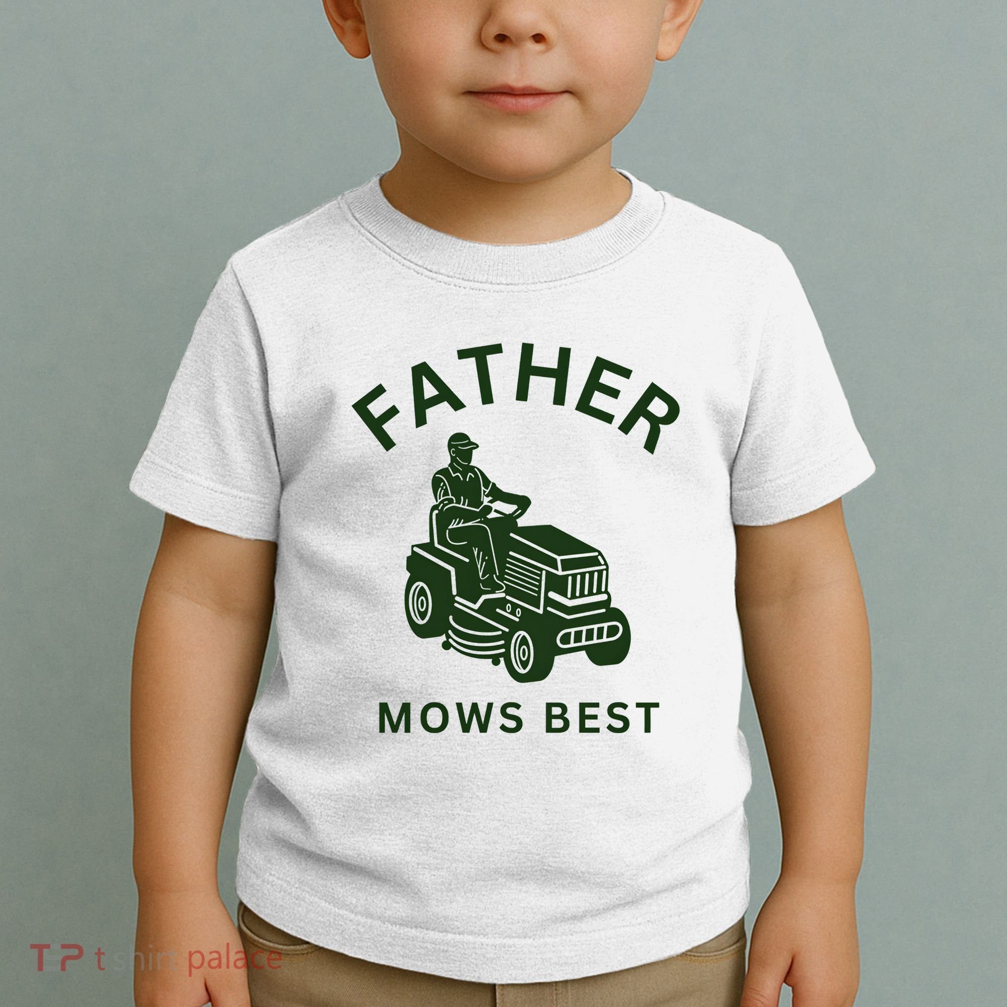 Father Mows Best Family Daddy Dad Toddler T-Shirt
