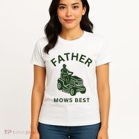 Father Mows Best Family Daddy Dad Women's T-Shirt thumb 4