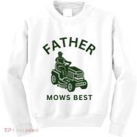 Father Mows Best Family Daddy Dad Kids Sweatshirt thumb 0