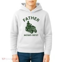 Father Mows Best Family Daddy Dad Kids Hoodie thumb 4