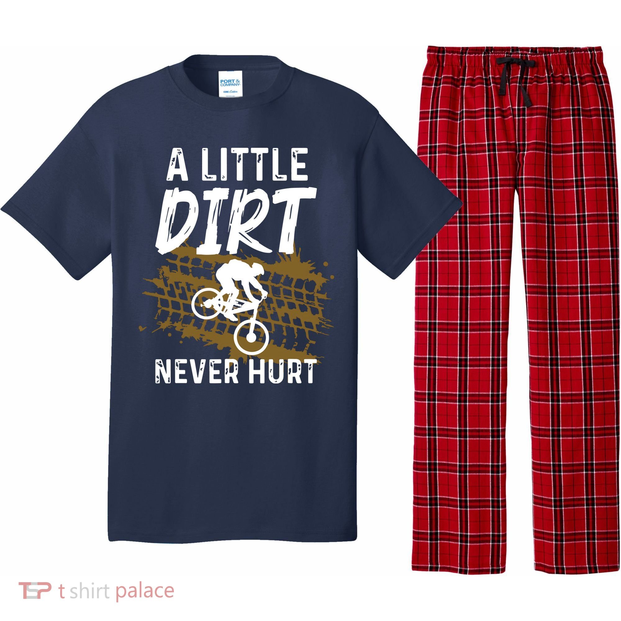 Funny Mountain Bike Gift For Mountain Biker Men Women MTB Pajama Set