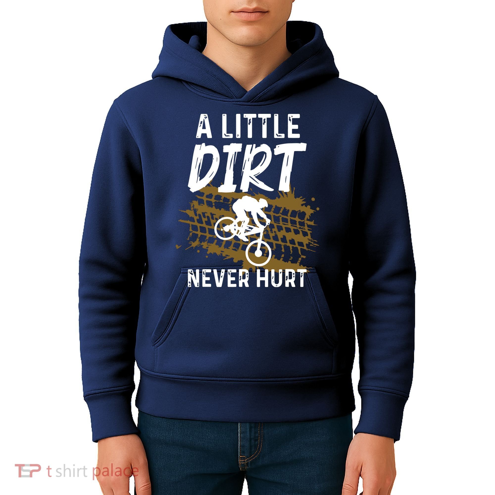 Funny Mountain Bike Gift For Mountain Biker Men Women MTB Kids Hoodie