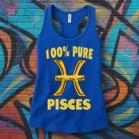 February March Birthday Pure Pisces Astrology Horoscope Gift Women's Tank Top thumb 3