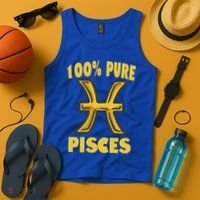 February March Birthday Pure Pisces Astrology Horoscope Gift Tank Top thumb 4