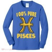 February March Birthday Pure Pisces Astrology Horoscope Gift Kids Long Sleeve Shirt thumb 0