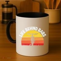 Funny Mountain Bike Bicycle Life Behind Bars Meaningful Gift Coffee Mug thumb 4