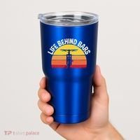Funny Mountain Bike Bicycle Life Behind Bars Meaningful Gift Tumbler thumb 2