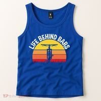 Funny Mountain Bike Bicycle Life Behind Bars Meaningful Gift Tank Top thumb 2