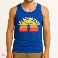 Funny Mountain Bike Bicycle Life Behind Bars Meaningful Gift Tank Top thumb 3