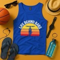 Funny Mountain Bike Bicycle Life Behind Bars Meaningful Gift Tank Top thumb 4