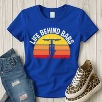 Funny Mountain Bike Bicycle Life Behind Bars Meaningful Gift Women's T-Shirt thumb 3