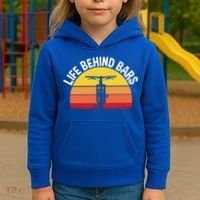Funny Mountain Bike Bicycle Life Behind Bars Meaningful Gift Kids Hoodie thumb 3