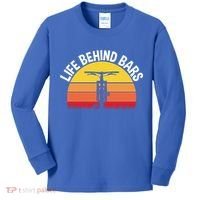 Funny Mountain Bike Bicycle Life Behind Bars Meaningful Gift Kids Long Sleeve Shirt thumb 0