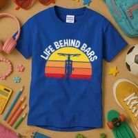 Funny Mountain Bike Bicycle Life Behind Bars Meaningful Gift Kids T-Shirt thumb 3
