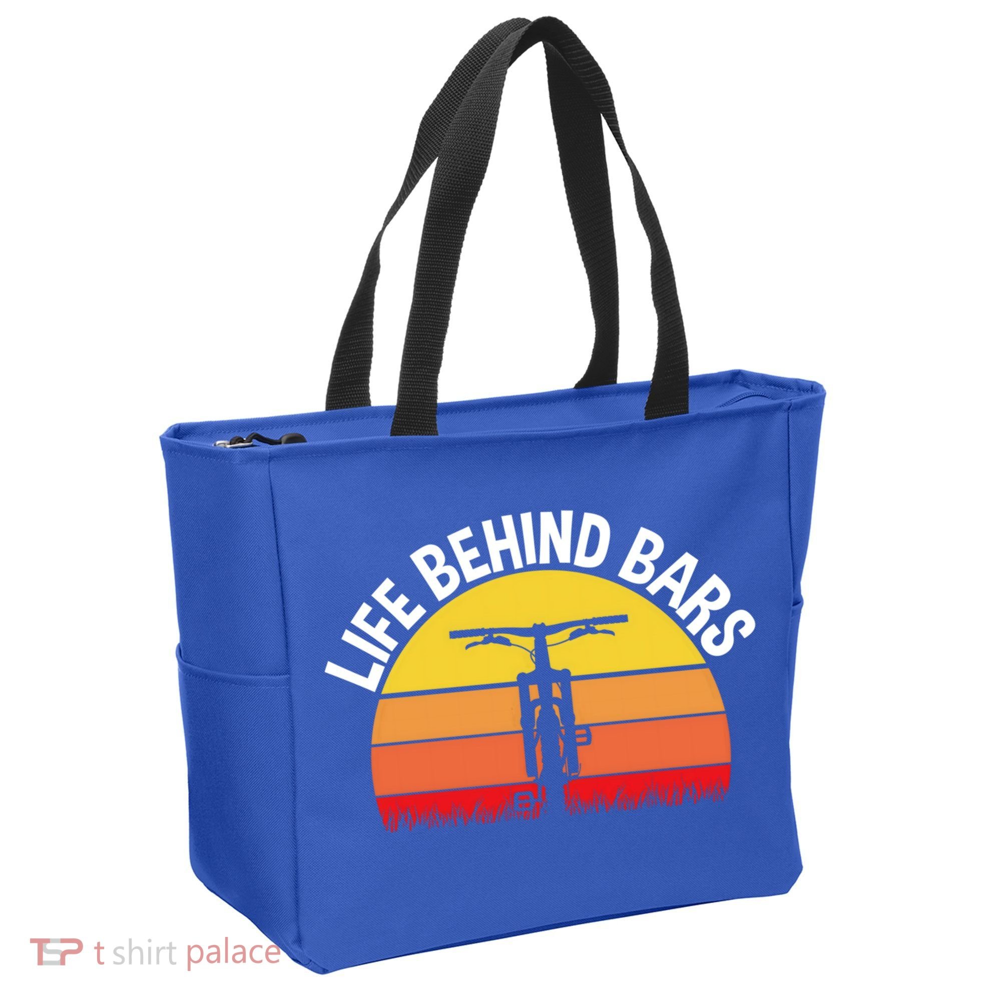 Funny Mountain Bike Bicycle Life Behind Bars Meaningful Gift Tote Bag