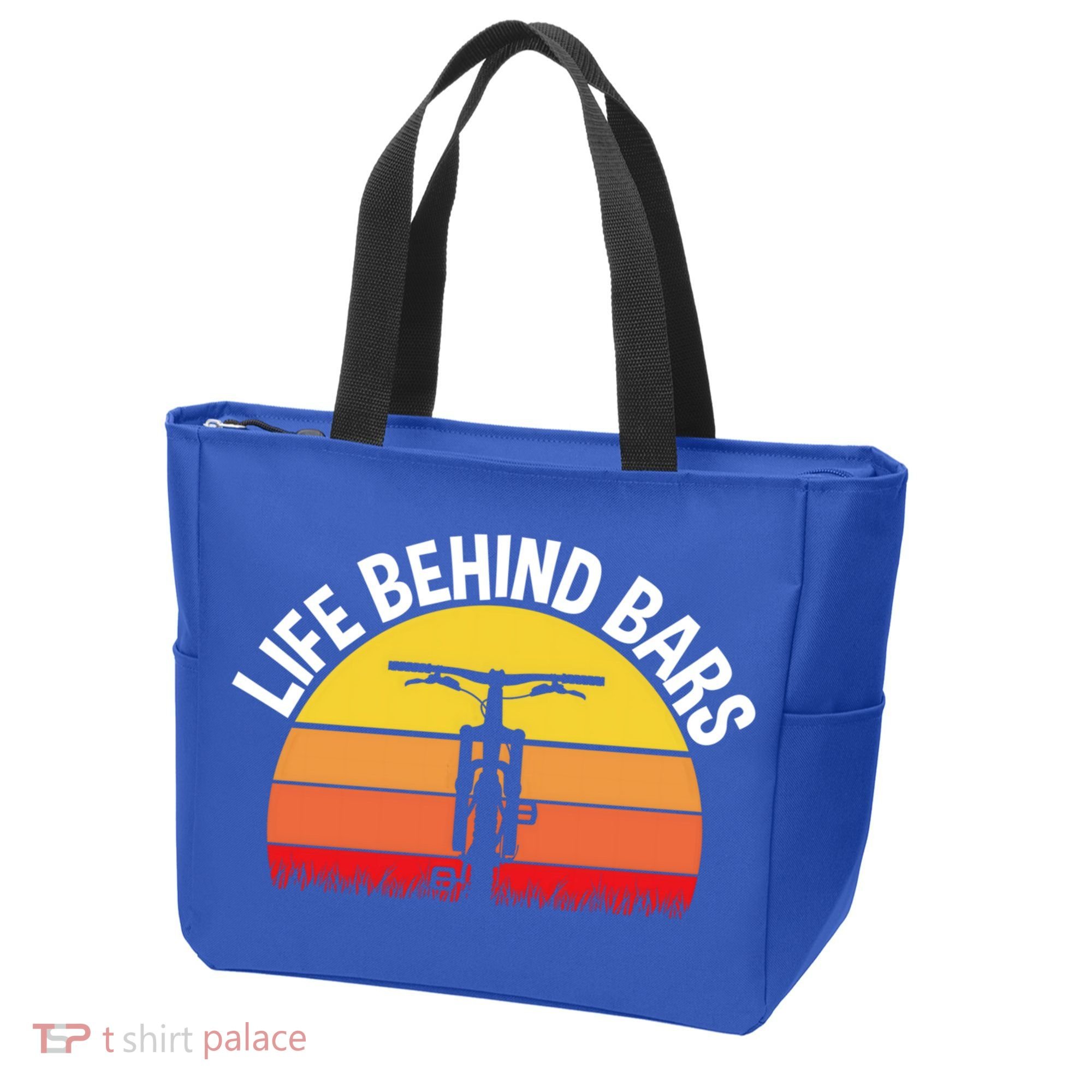 Funny Mountain Bike Bicycle Life Behind Bars Meaningful Gift Tote Bag