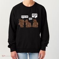 Funny My Butt Hurts Bunny Chocolate Easter Cool Gift Women's Sweatshirt thumb 0
