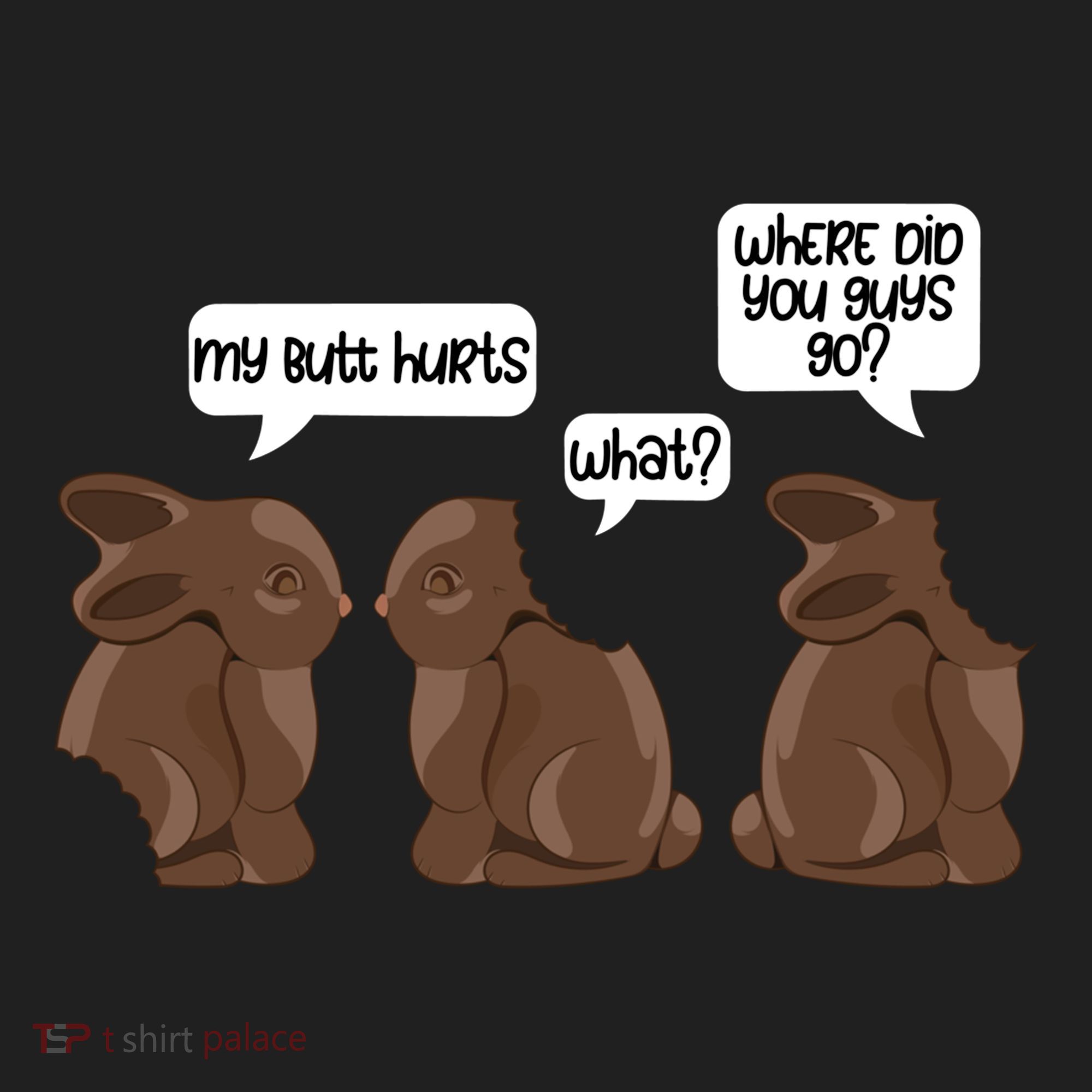 Funny My Butt Hurts Bunny Chocolate Easter Cool Gift Women's Sweatshirt