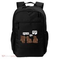 Funny My Butt Hurts Bunny Chocolate Easter Cool Gift Backpack thumb 0