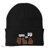 Funny My Butt Hurts Bunny Chocolate Easter Cool Gift Beanie thumb 0