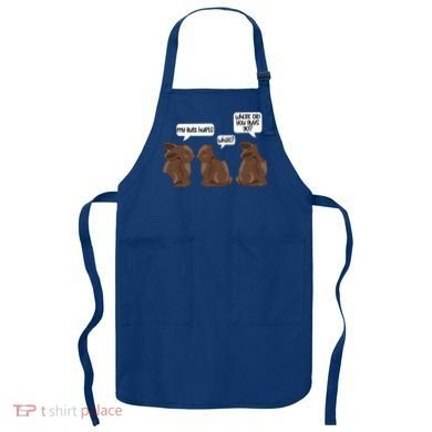 Funny My Butt Hurts Bunny Chocolate Easter Cool Gift Apron