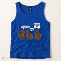 Funny My Butt Hurts Bunny Chocolate Easter Cool Gift Tank Top thumb 2