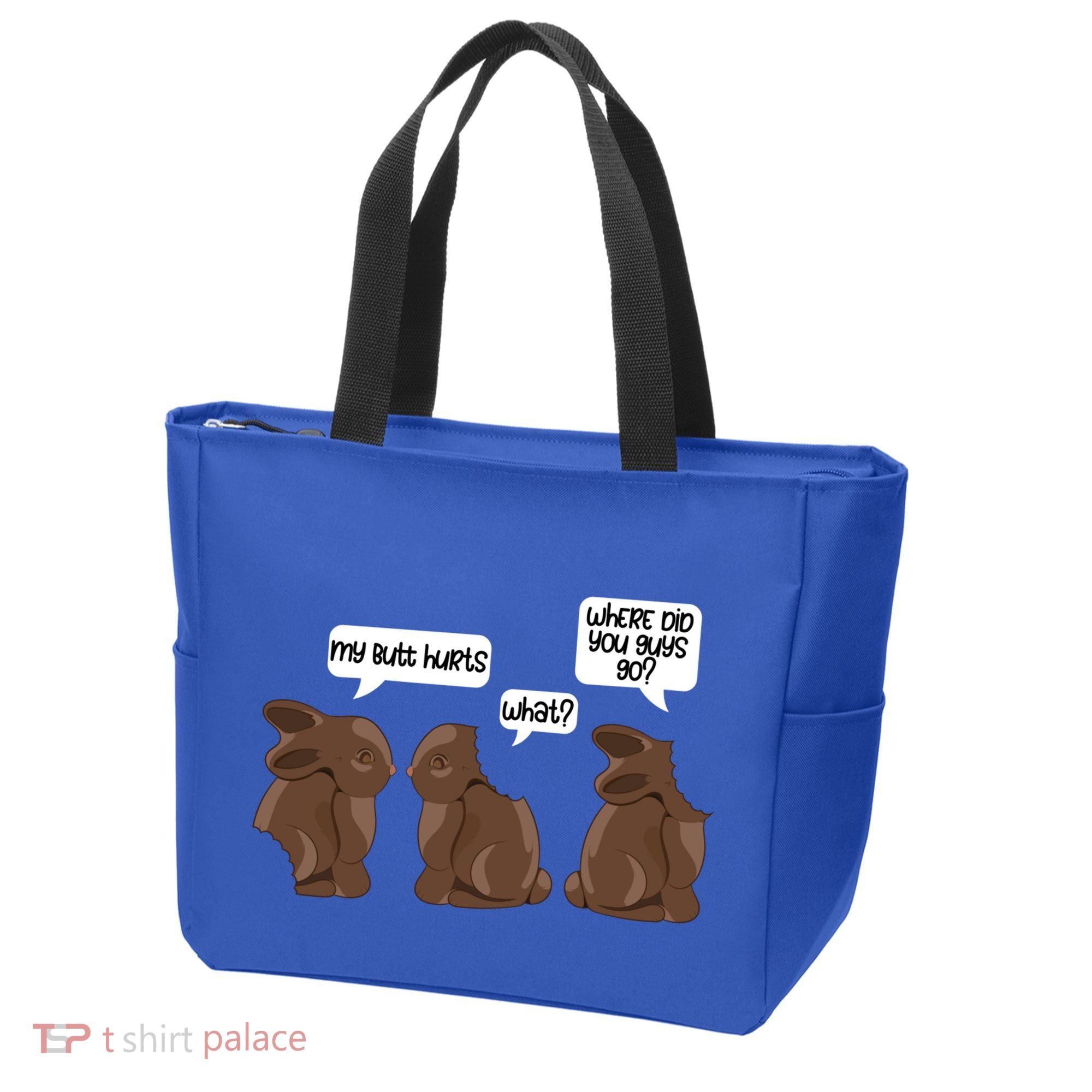 Funny My Butt Hurts Bunny Chocolate Easter Cool Gift Tote Bag