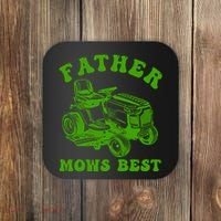 Father Mows Best Lawn Fathers Day Coaster thumb 0