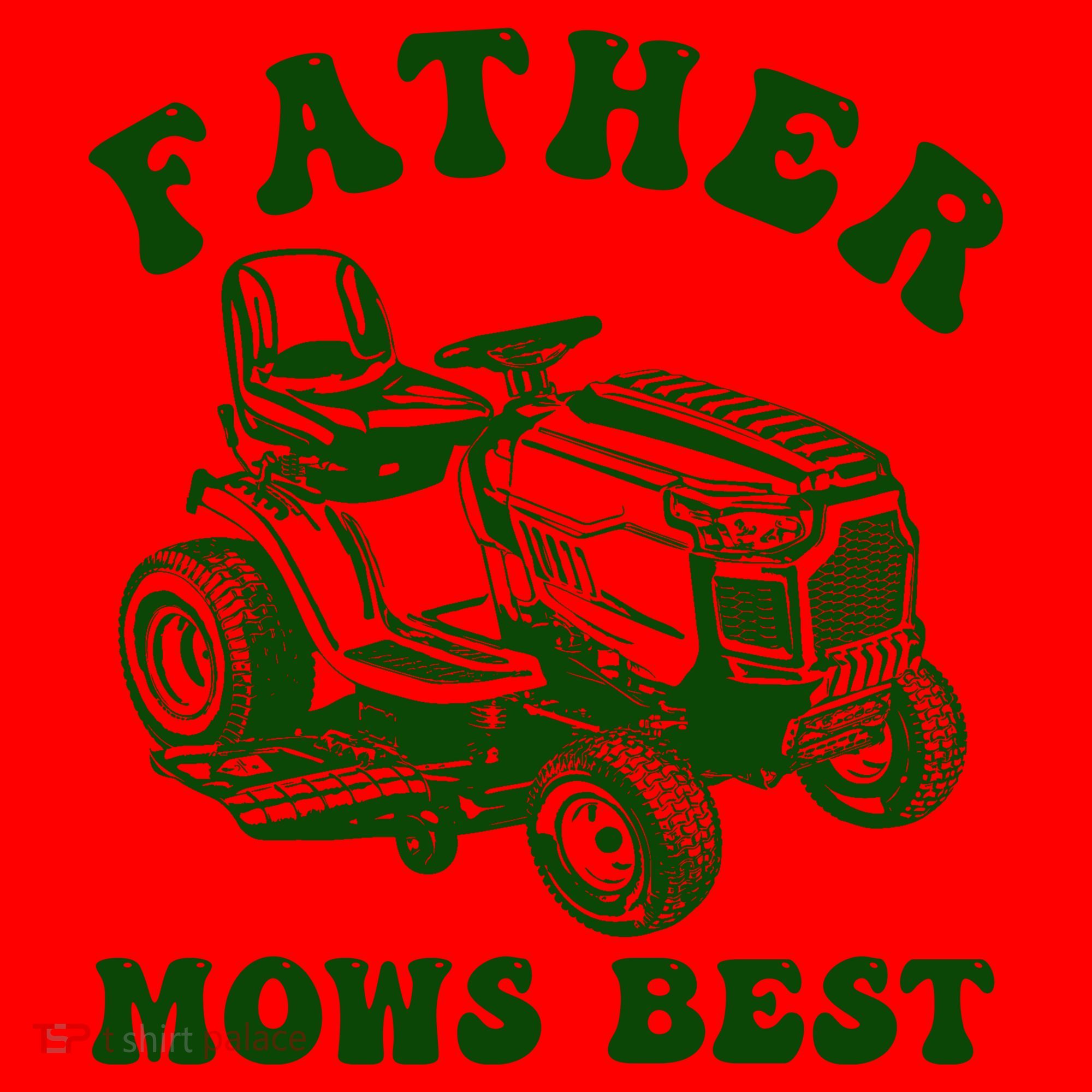 Father Mows Best Lawn Fathers Day Santa Hat