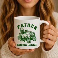 Father Mows Best Lawn Fathers Day Coffee Mug thumb 3