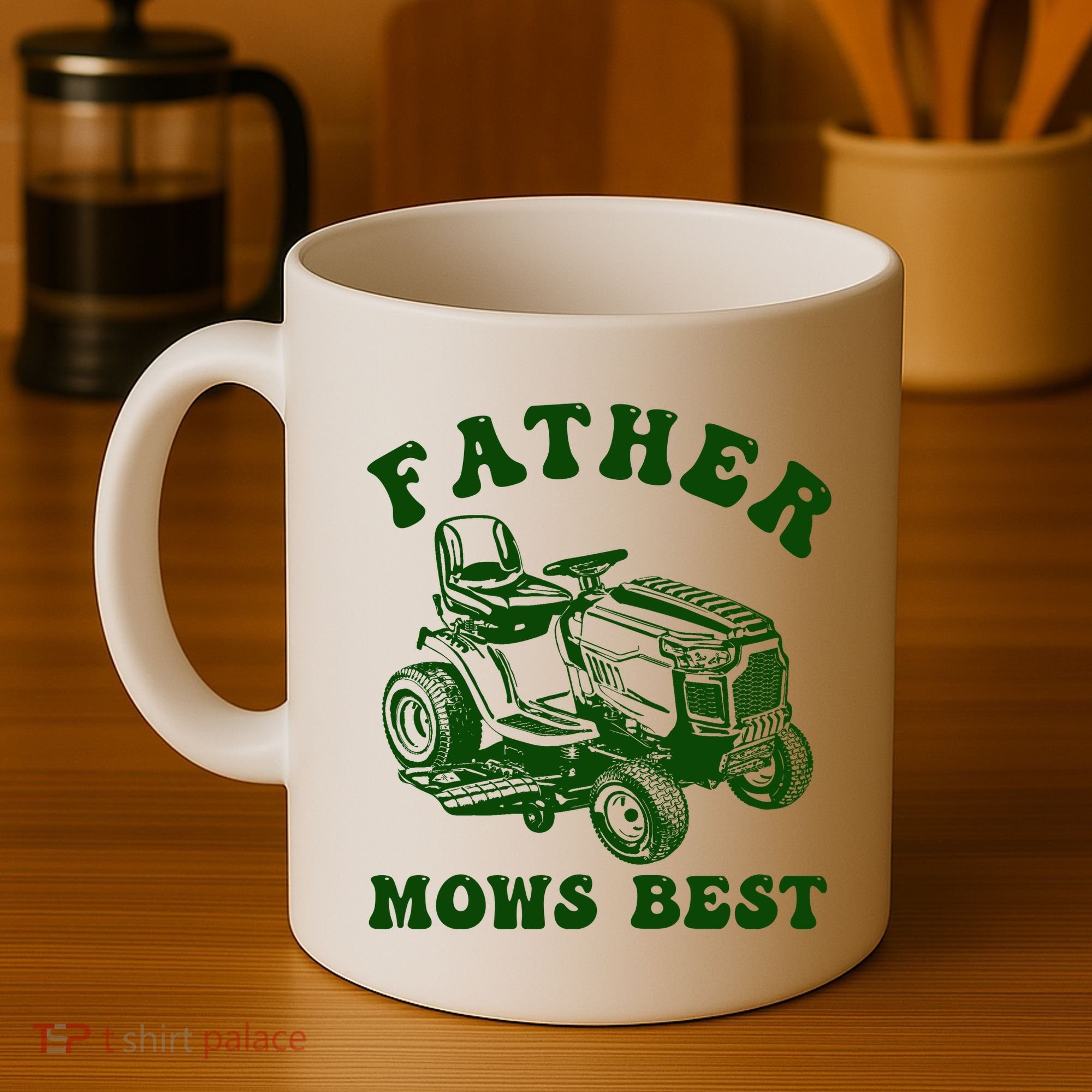 Father Mows Best Lawn Fathers Day Coffee Mug