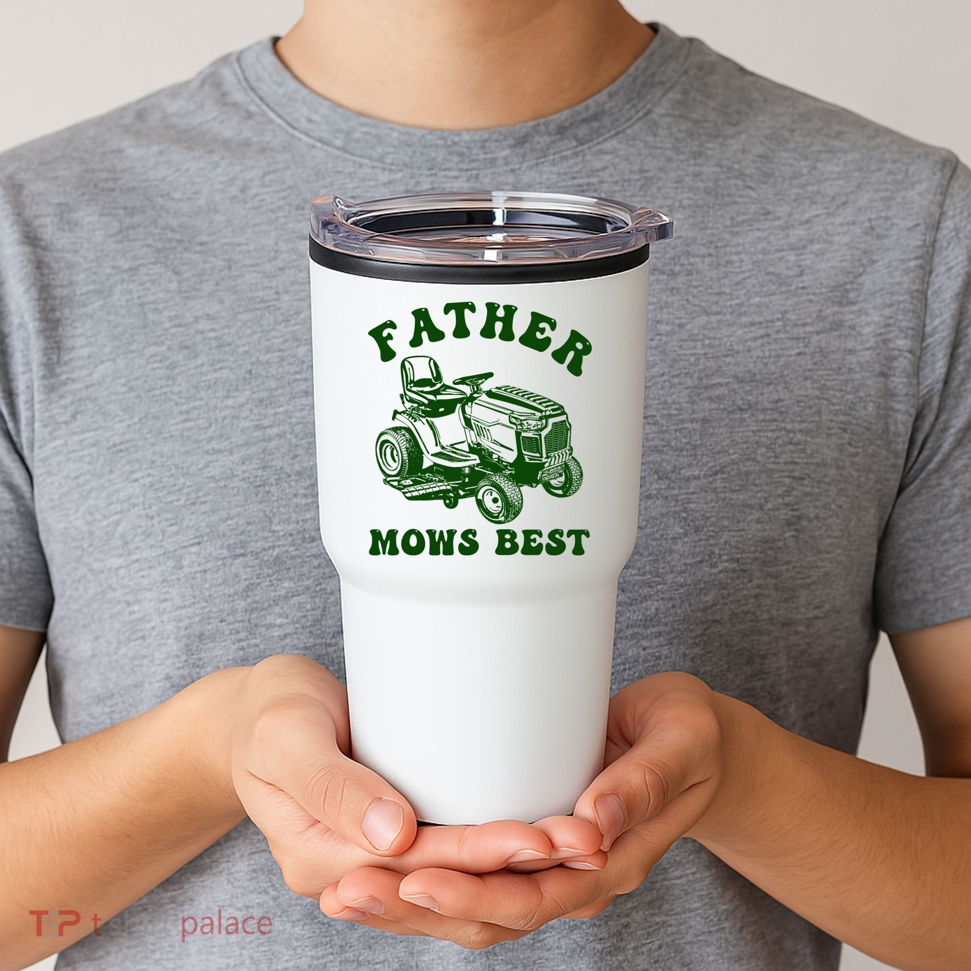 Father Mows Best Lawn Fathers Day Tumbler