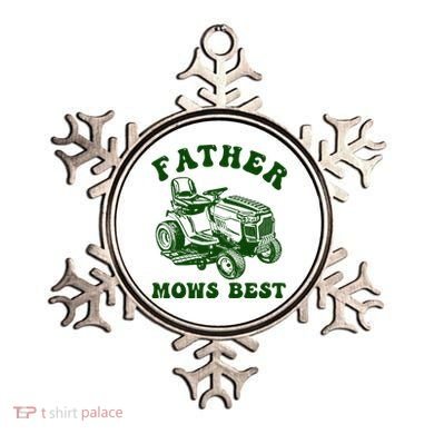 Father Mows Best Lawn Fathers Day Ornament