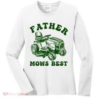 Father Mows Best Lawn Fathers Day Women's Long Sleeve Shirt thumb 0