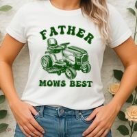 Father Mows Best Lawn Fathers Day Women's T-Shirt thumb 2