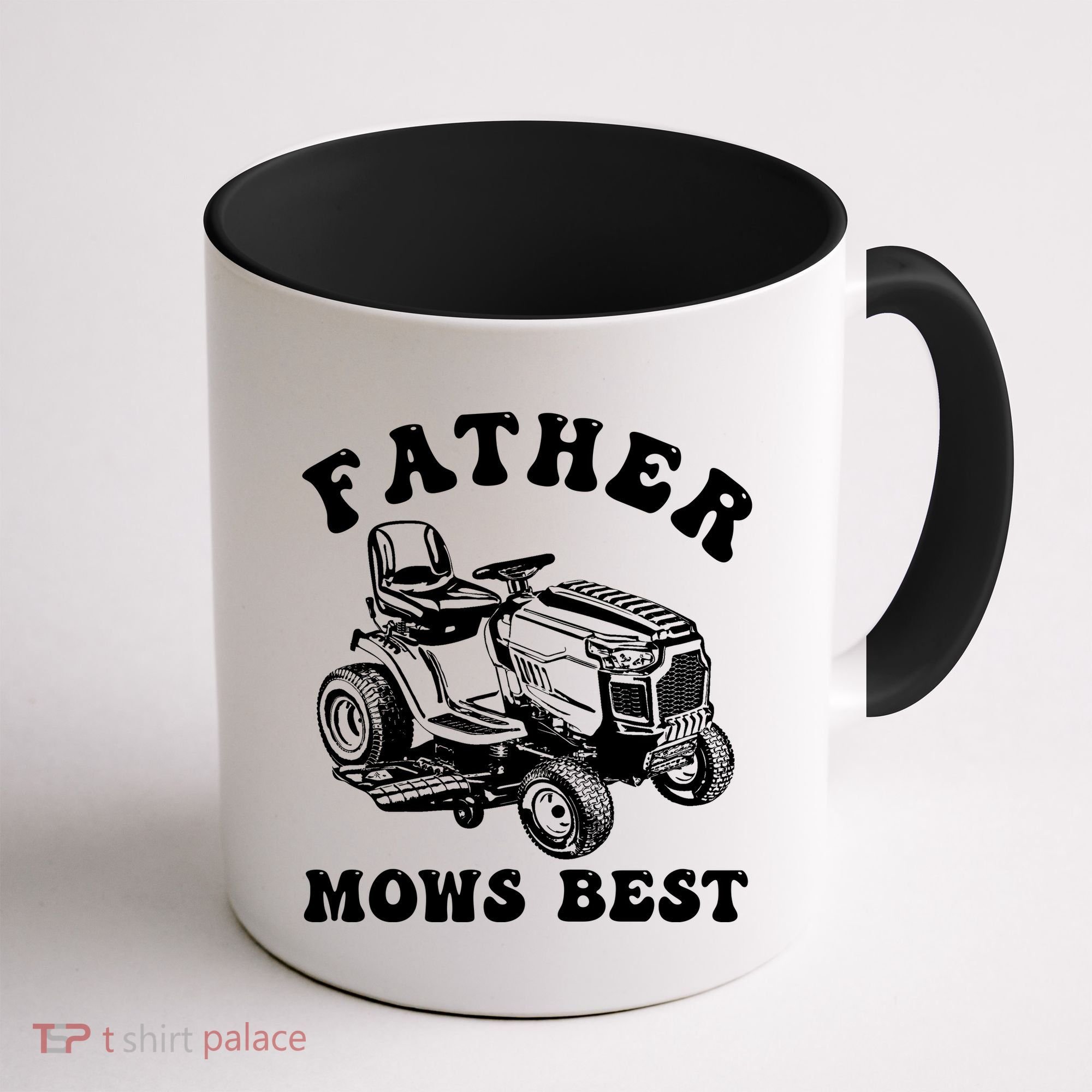Father Mows Best Lawn Care Dad Mowing Gardener Fathers Day Coffee Mug