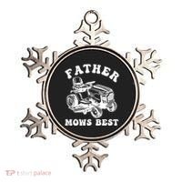 Father Mows Best Lawn Care Dad Mowing Gardener Fathers Day Ornament thumb 0
