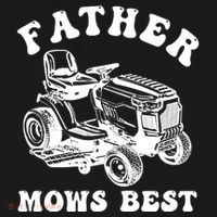 Father Mows Best Lawn Care Dad Mowing Gardener Fathers Day Ornament thumb 1