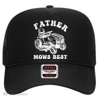 Father Mows Best Lawn Care Dad Mowing Gardener Fathers Day Hat thumb 0